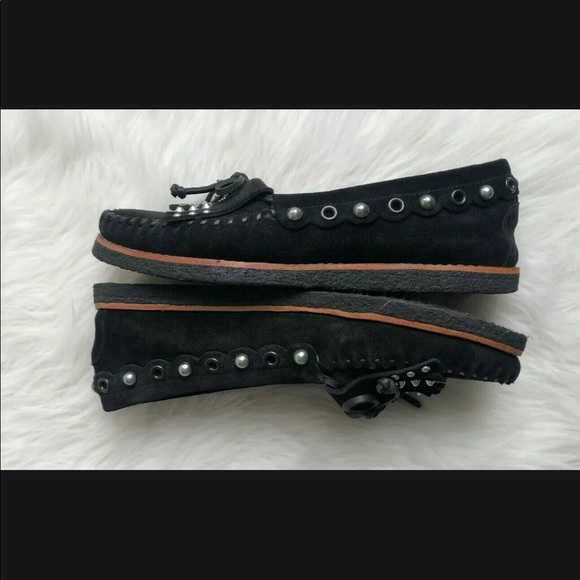 Coach Rocassin Suede Slipon Embellished Moc - Picture 9 of 12